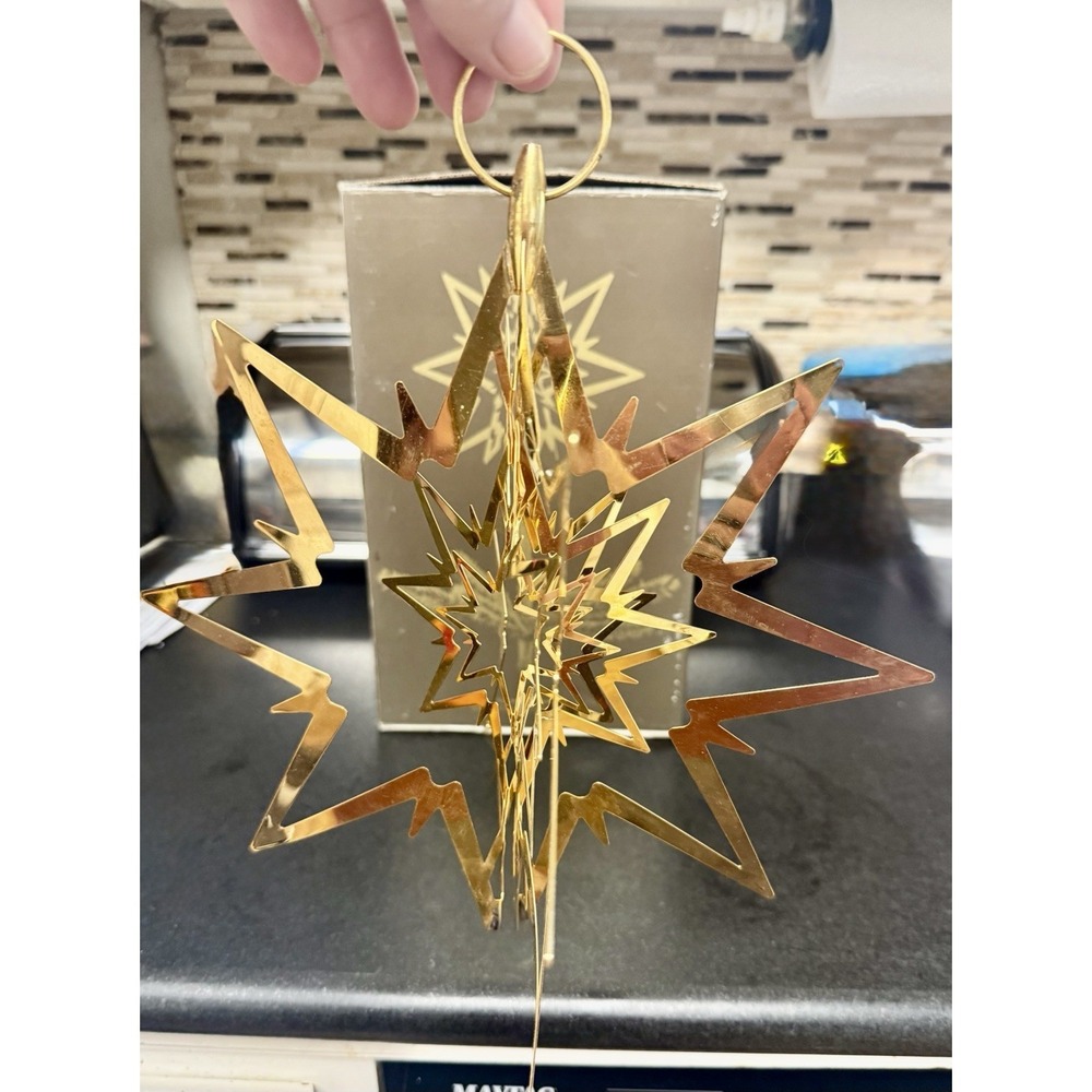 Georg Jensen Medium Gold Top Star - Flemminh Eskildsem In Box
